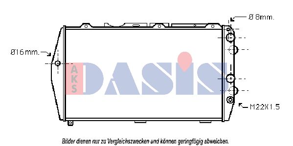 AKS DASIS Radiators, Motora dzesēšanas sistēma 480750N